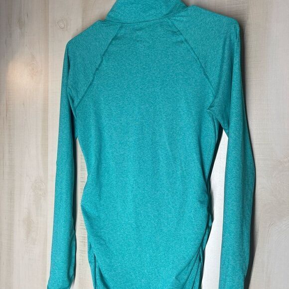 The North Face green long sleeve 1/4 zip pullover, size small - Picture 6 of 8